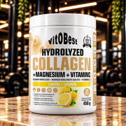 Vitobest Hydrolyzed Collagen + Magnesium + Vitamin C 450 g – Limón