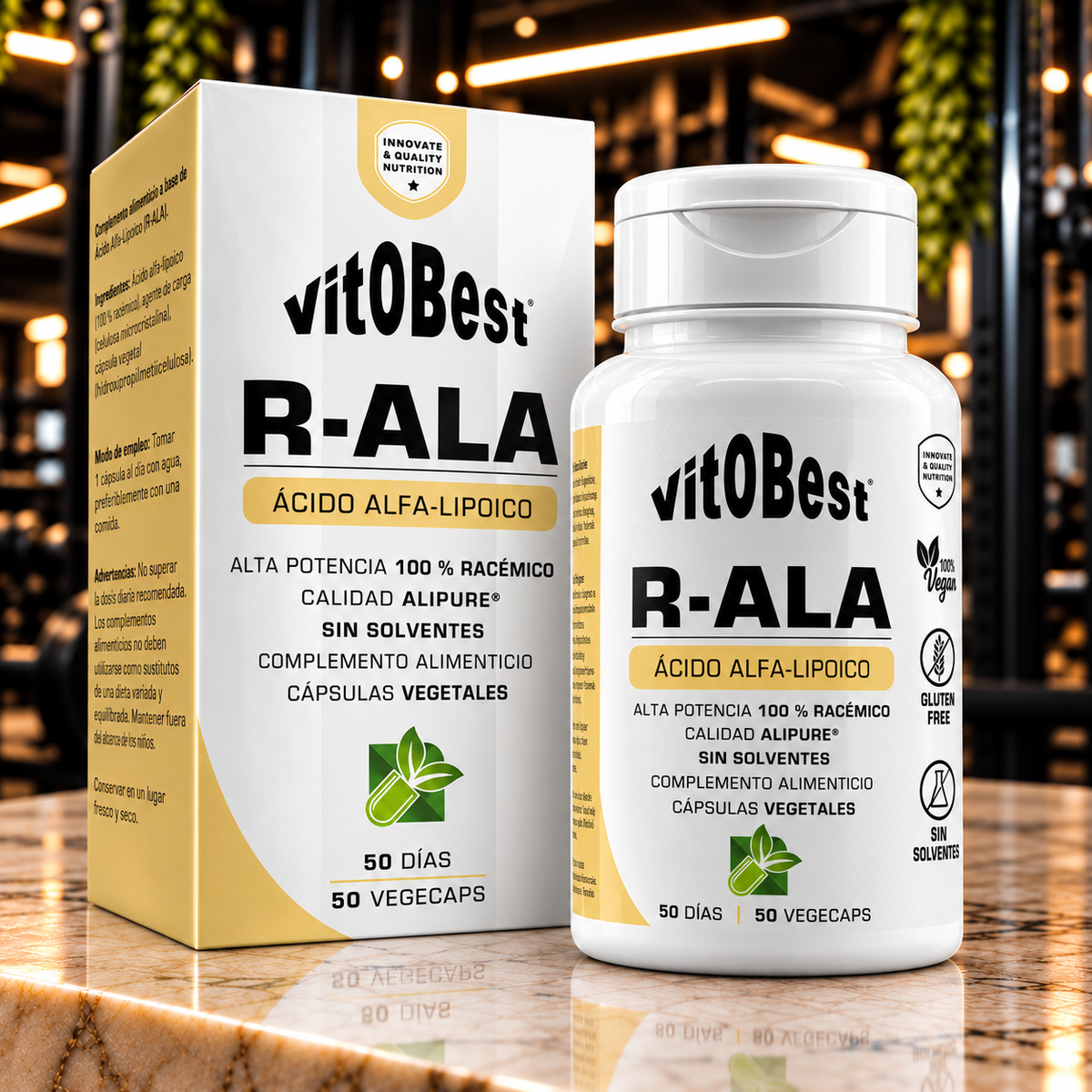Vitobest R-ALA Ácido Alfa-Lipoico – 50 VegeCaps