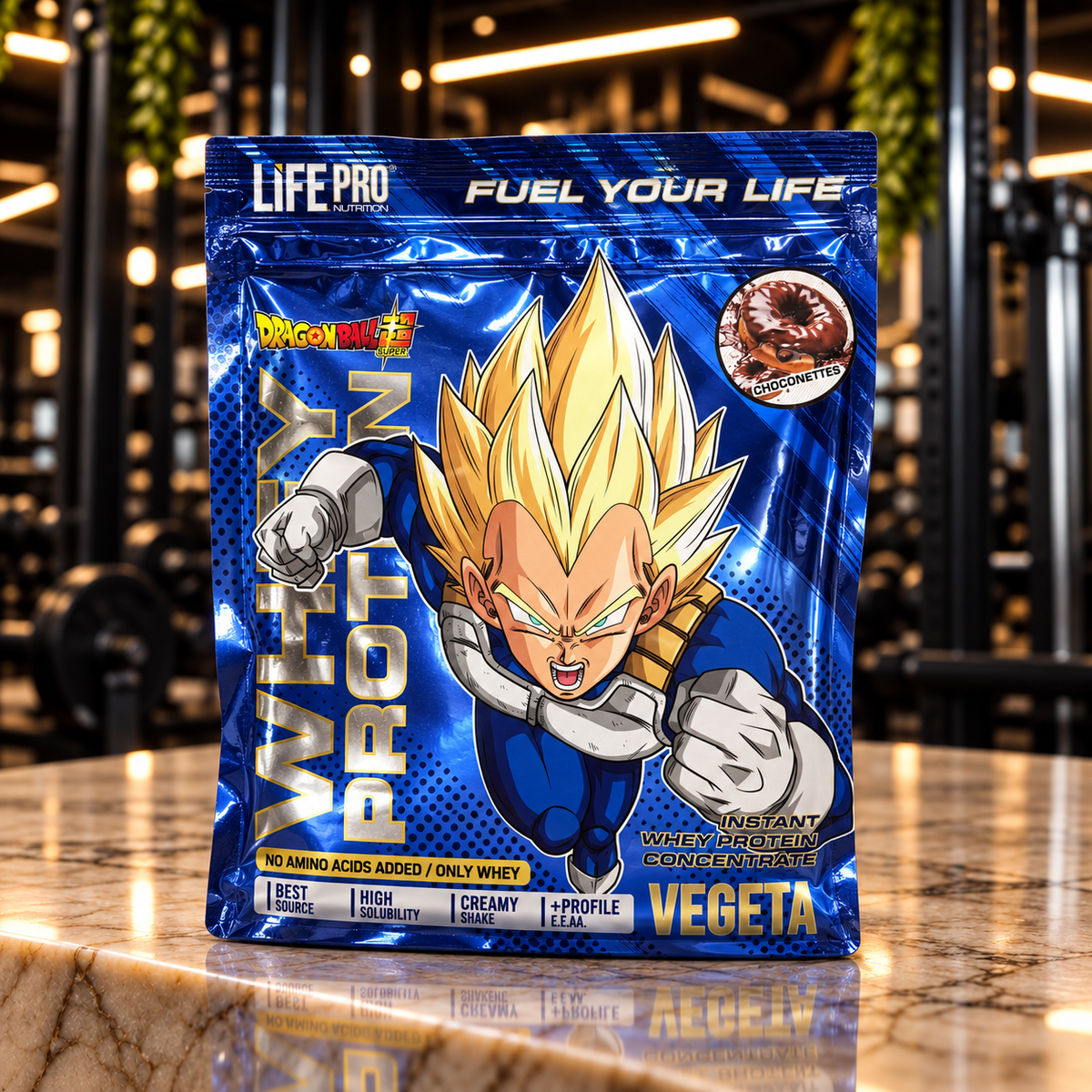 Life Pro Whey Dragon Ball Super Vegeta 900 g – Choconettes