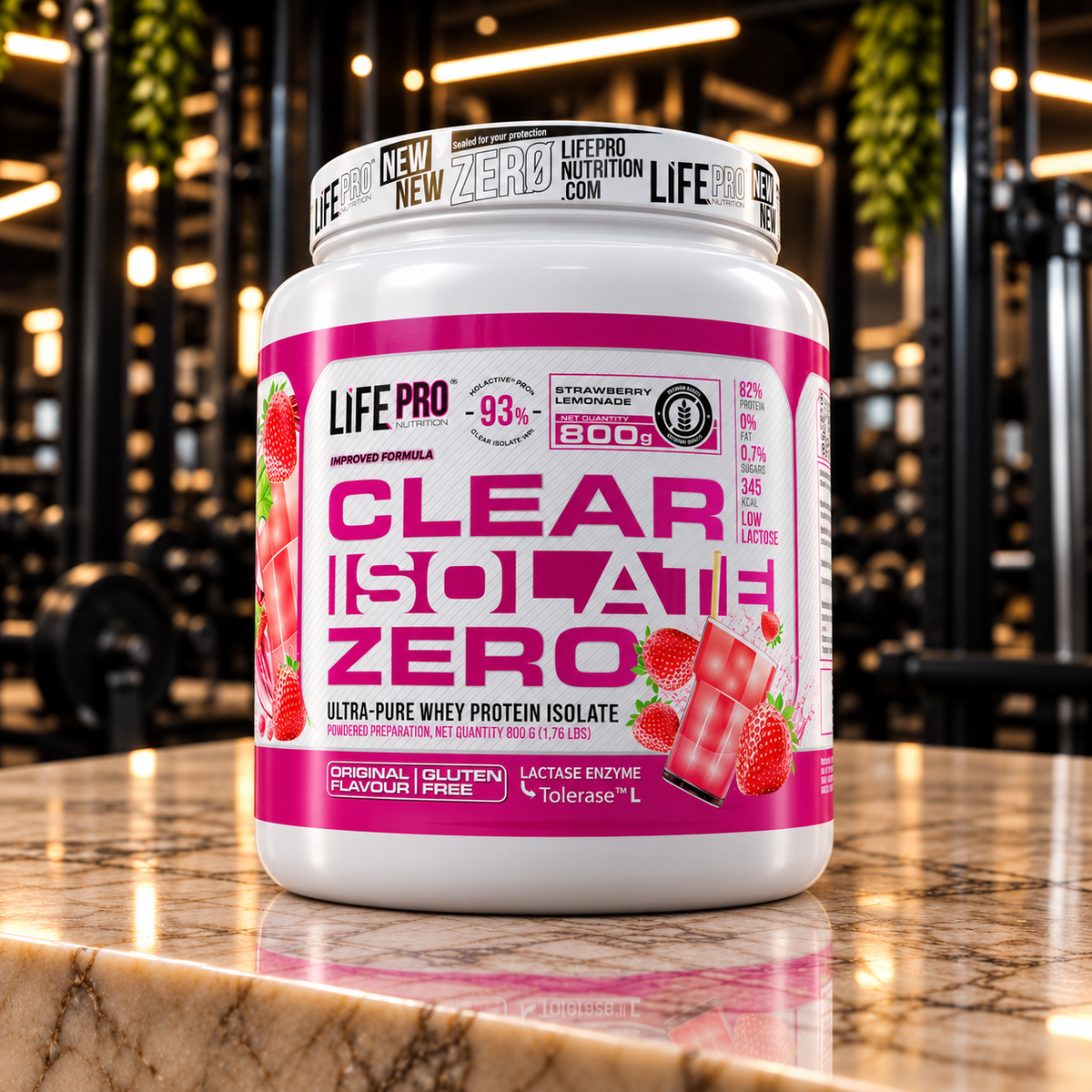 Life Pro Clear Isolate Zero 800 g – Strawberry Lemonade