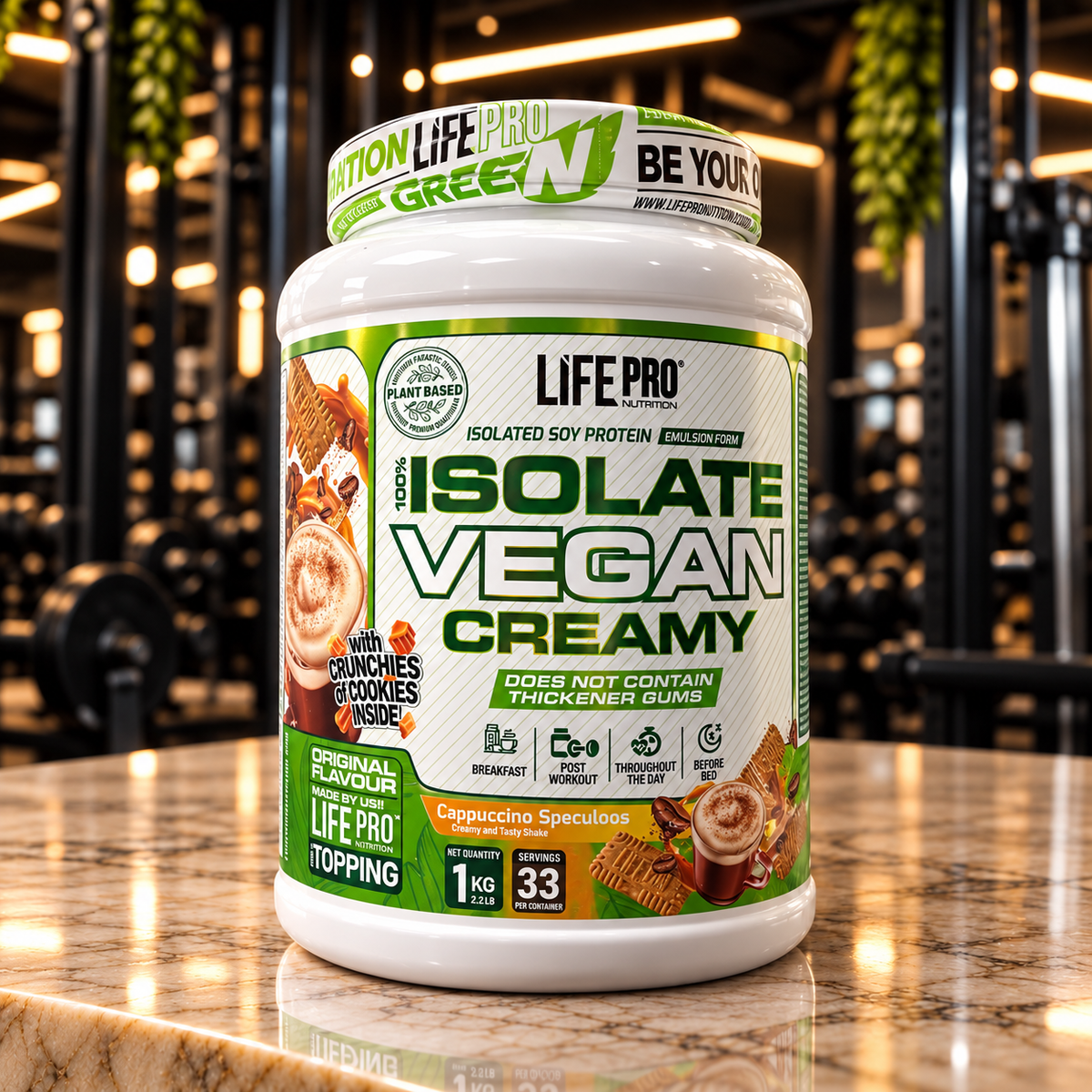 Life Pro Isolate Vegan Creamy 1 kg – Cappuccino Speculoos