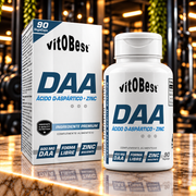 Vitobest · DAA — D-Aspartic Acid + Zinc · 90 cápsulas