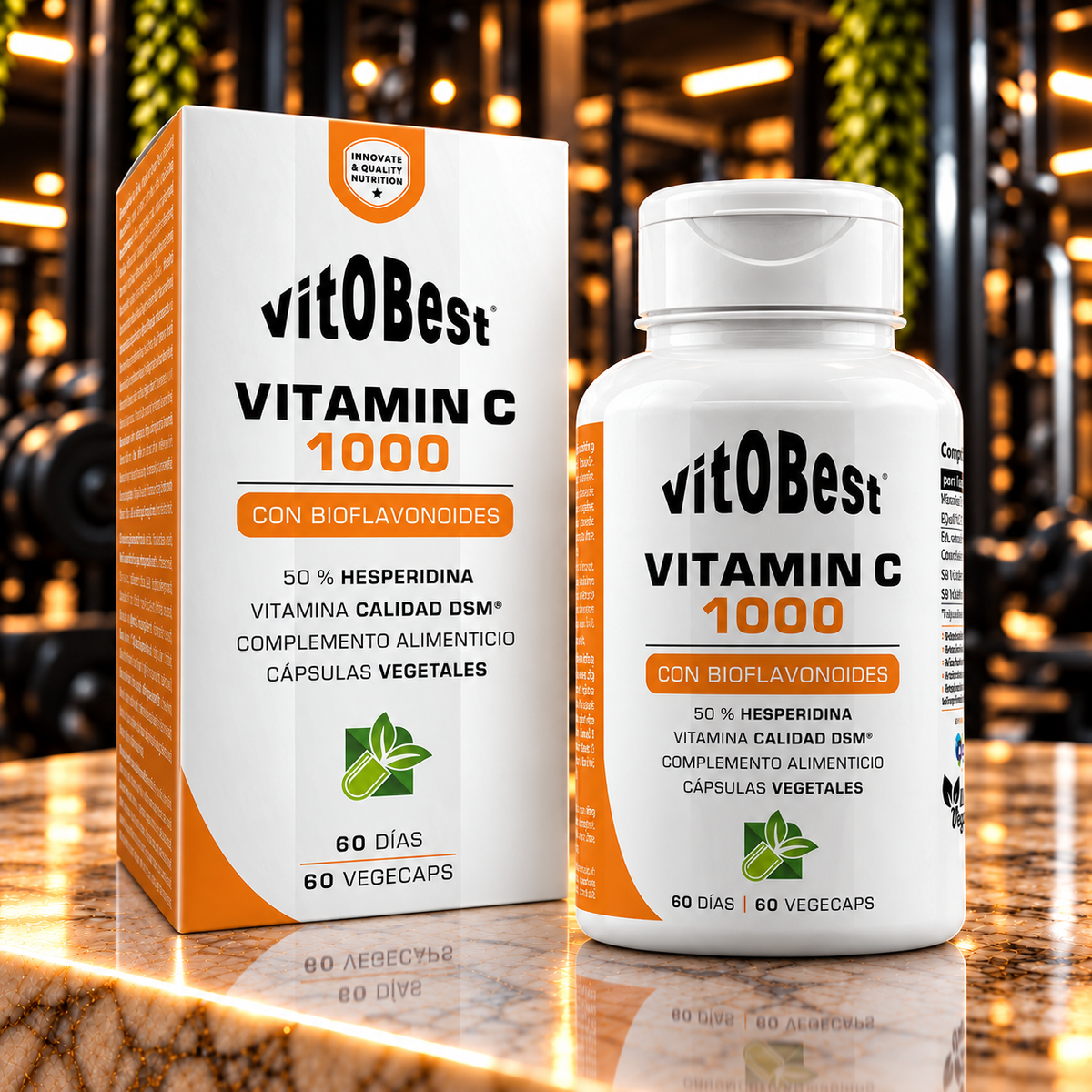 Vitobest · Vitamin C 1000 + Bioflavonoides · 60 cápsulas