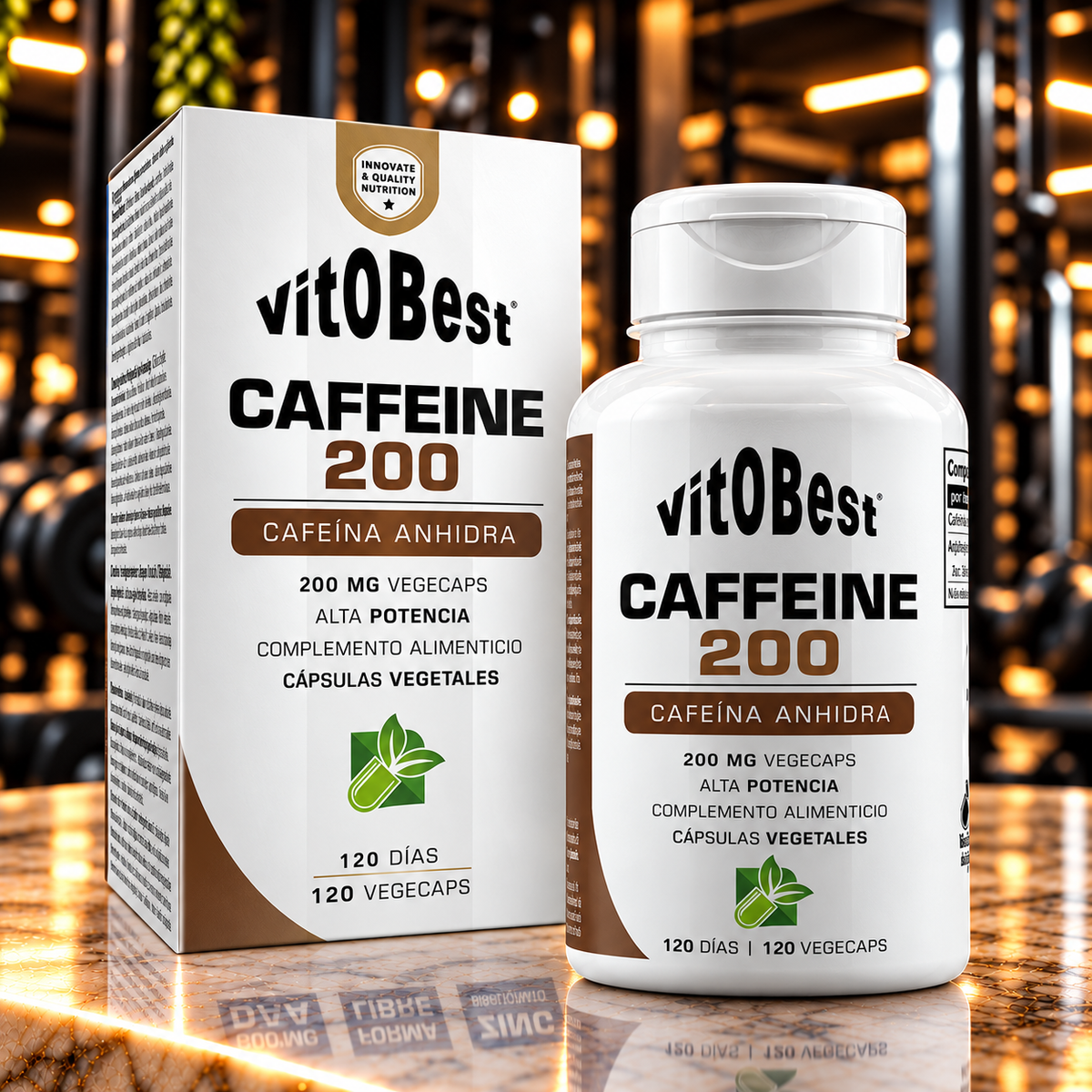Vitobest · Caffeine 200 · 120 cápsulas